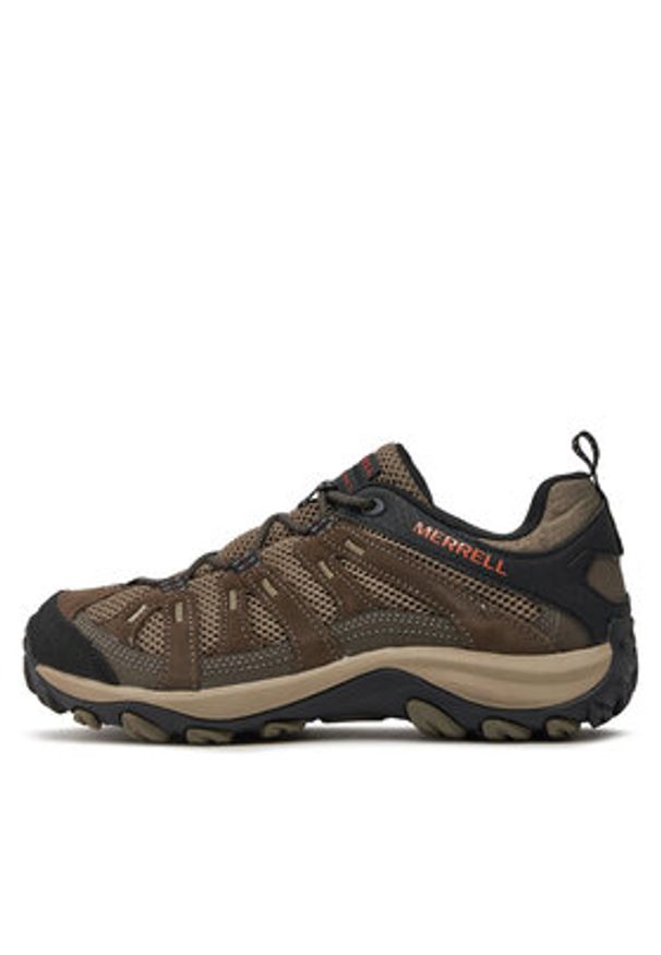 Merrell Trekkingi Alverstone 2 J036909 Khaki. Kolor: brązowy. Materiał: skóra. Sport: turystyka piesza
