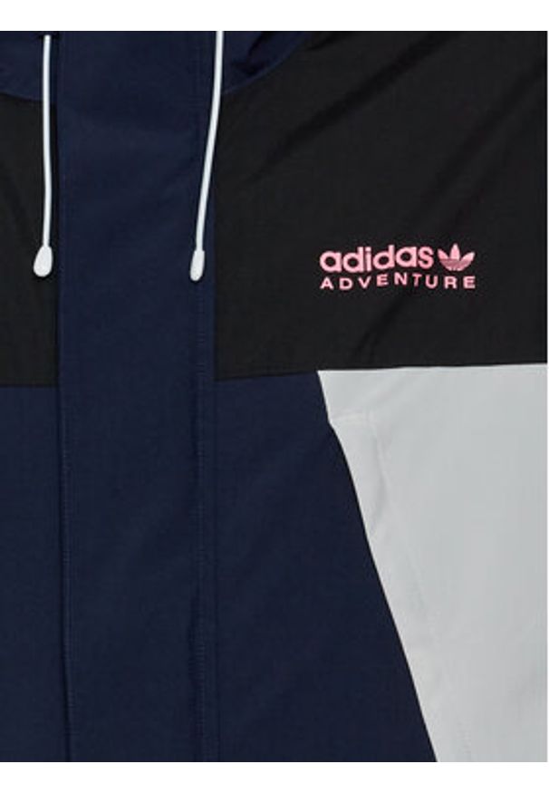 Adidas - adidas Kurtka przejściowa Adventure Ride HK4980 Granatowy Loose Fit. Kolor: niebieski. Materiał: syntetyk