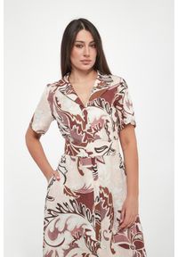 Marella Sport - Sukienka szmizjerka lniana Pacche MARELLA SPORT. Materiał: len. Typ sukienki: szmizjerki, sportowe. Styl: sportowy #3