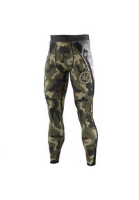 Legginsy sportowe męskie do MMA EXTREME HOBBY MILITARY. Kolor: brązowy, zielony, wielokolorowy. Materiał: poliester, elastan