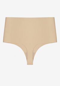 Renee - Beżowe Bezszwowe Majtki High Waist Kolunea. Stan: podwyższony. Kolor: beżowy