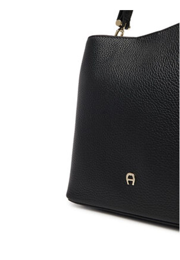 Aigner Torebka Delia S 136160 Czarny. Kolor: czarny. Materiał: skórzane