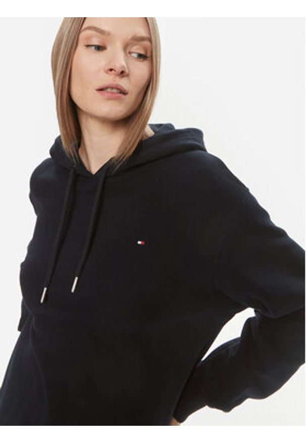 TOMMY HILFIGER - Tommy Hilfiger Bluza Flag WW0WW41245 Granatowy Regular Fit. Kolor: niebieski. Materiał: bawełna
