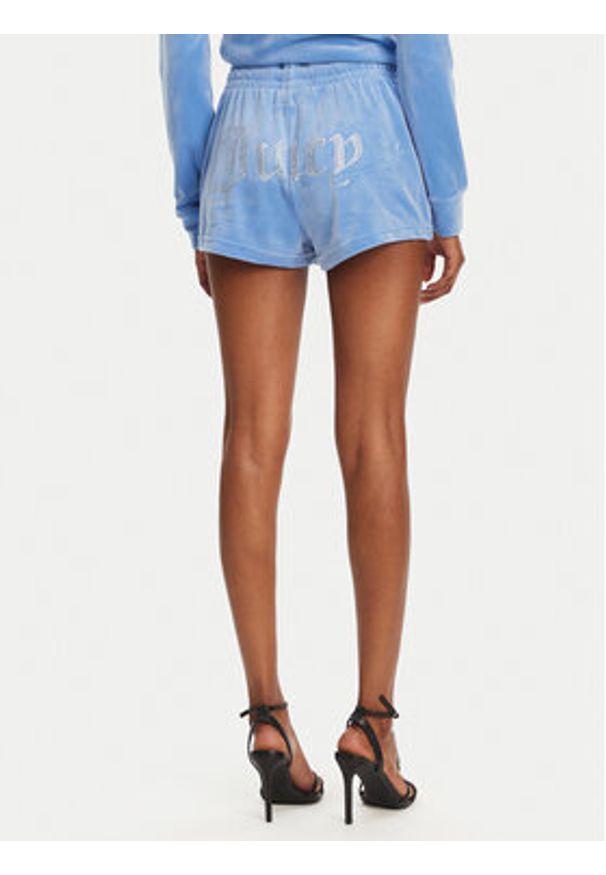 Juicy Couture Szorty sportowe Tamia JCWH121001 Niebieski Regular Fit. Kolor: niebieski. Materiał: syntetyk