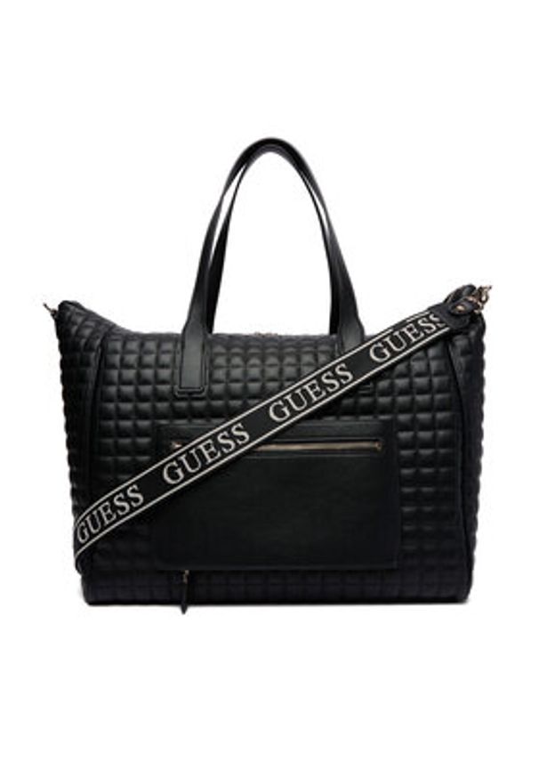 Guess Torba weekendowa Nadira TWQG84 24017 Czarny. Kolor: czarny. Materiał: skóra