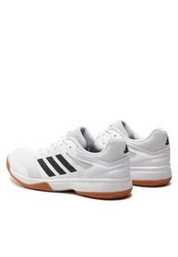 Adidas - adidas Buty halowe Speedcourt Indoor IE8032 Biały. Kolor: biały. Materiał: materiał #2
