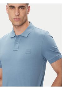 BOSS Polo Passenger 50507803 Niebieski Slim Fit. Typ kołnierza: polo. Kolor: niebieski. Materiał: bawełna #4