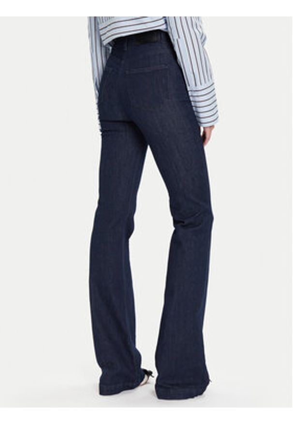 Elisabetta Franchi Jeansy PJ-05D-56E2-V390 Granatowy Regular Fit. Kolor: niebieski