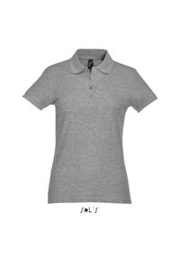 SOL'S - Polo Sol's Passion. Okazja: na co dzień. Typ kołnierza: polo. Kolor: szary. Styl: casual #1