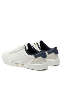 TOMMY HILFIGER - Tommy Hilfiger Sneakersy Chic Court Sneaker FW0FW08123 Écru. Materiał: skóra