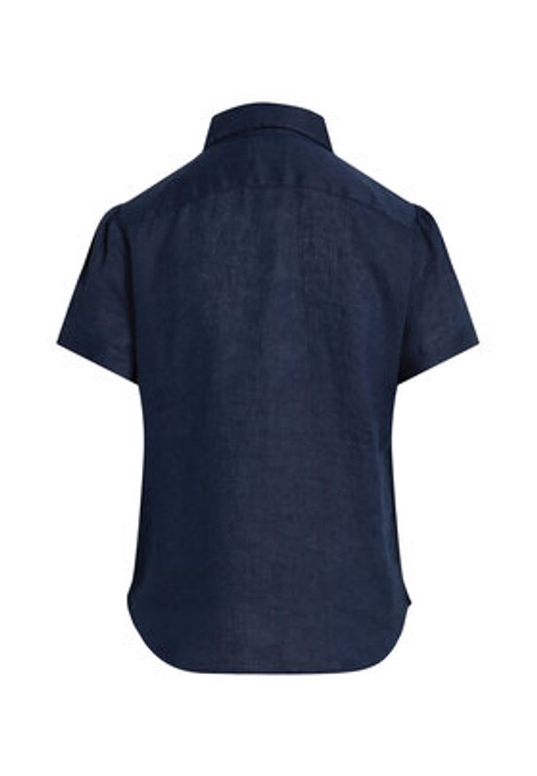 Polo Ralph Lauren Koszula 211973366506 Granatowy Regular Fit. Typ kołnierza: polo. Kolor: niebieski. Materiał: len