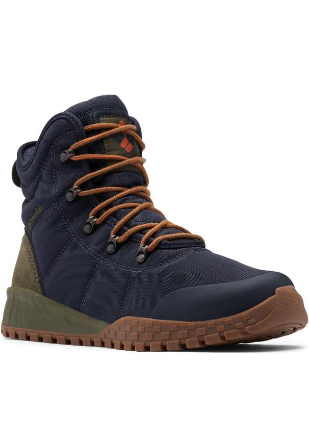 columbia - Buty Sneakersy Męskie Columbia Fairbanks Waterproof. Kolor: niebieski. Technologia: Omni-Heat (Columbia). Sezon: zima. Sport: turystyka piesza