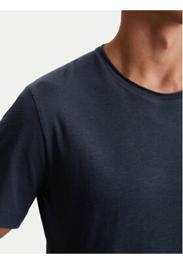 Marc O'Polo T-Shirt 536 2176 51270 Granatowy Regular Fit. Typ kołnierza: polo. Kolor: niebieski. Materiał: bawełna