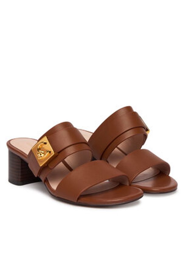 Coccinelle Klapki C-Me E4 U7Q 17 02 01 Brązowy. Kolor: brązowy. Materiał: skóra