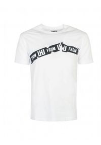 Les Hommes T-shirt | URG800P UG807A | Mężczyzna | Biały. Okazja: na co dzień. Kolor: biały. Materiał: bawełna. Wzór: nadruk. Styl: casual #2