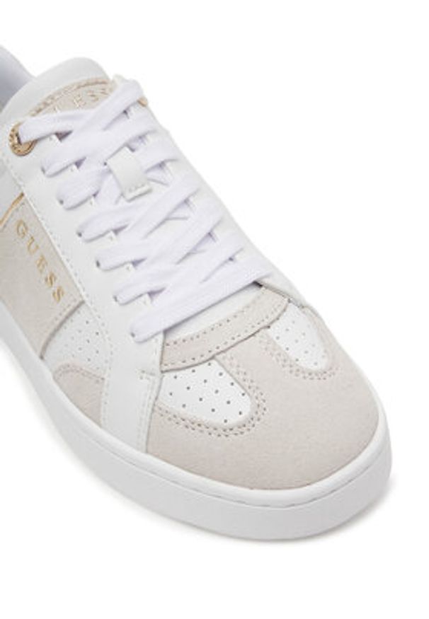 Guess Sneakersy FLJRO4 ELE12 Biały. Kolor: biały. Materiał: skóra