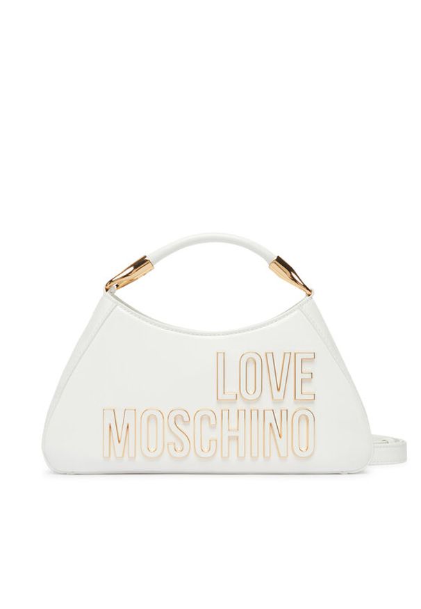 Love Moschino - LOVE MOSCHINO Torebka JC4248PP0OKE110A Biały. Kolor: biały. Materiał: skórzane