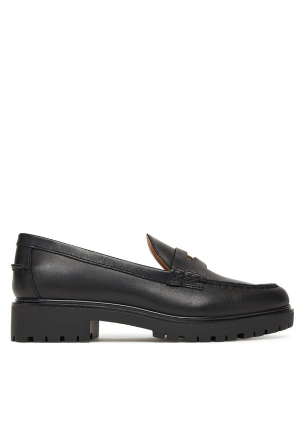 Lauren Ralph Lauren - LAUREN RALPH LAUREN Mokasyny Marli 802967752001 Czarny. Kolor: czarny. Materiał: skóra