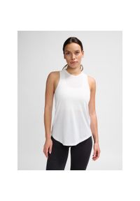 Damski tank top Hummel MT Vanja. Kolor: biały. Materiał: bawełna, poliester, dzianina, materiał