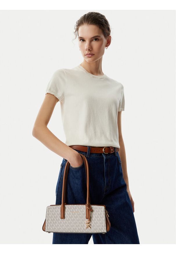 MICHAEL Michael Kors Torebka 30T6G9IT0B Kremowy. Kolor: kremowy. Materiał: skórzane