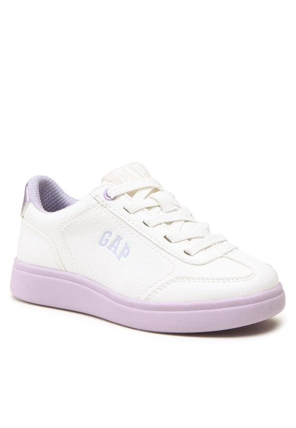 GAP - Gap Sneakersy Seattle Pop GAB001F5SYLAVEGP Biały. Kolor: biały. Materiał: skóra
