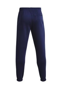 Under Armour Spodnie dresowe UA Essential Fleece Jogger 1373882 Granatowy Regular Fit. Kolor: niebieski. Materiał: dresówka
