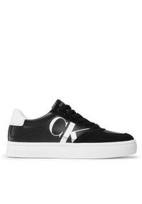 Calvin Klein Jeans Sneakersy Classic Cupsole Laceup Mix Lth YW0YW01057 Czarny. Kolor: czarny. Materiał: skóra