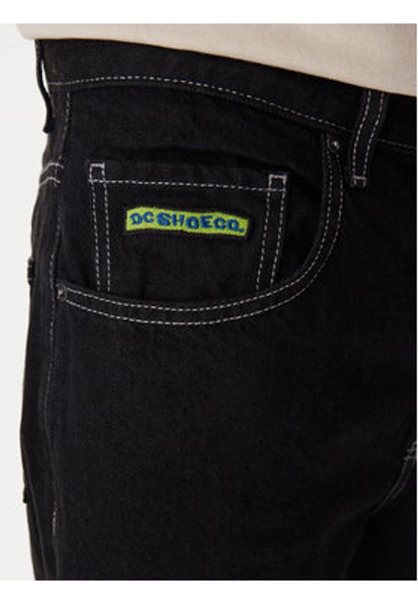 DC Shoes Jeansy Worker Baggy Denim Rbt ADYDP03079 Czarny Baggy Fit. Kolor: czarny