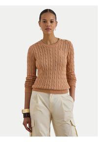 Lauren Ralph Lauren - LAUREN RALPH LAUREN Sweter Montiva 200P14039005 Różowy jasny Regular Fit. Kolor: różowy. Materiał: bawełna #1
