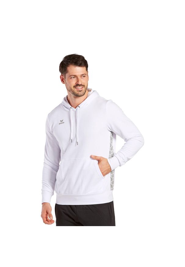 ERIMA - Hoodie Erima Essential Team. Typ kołnierza: kaptur. Kolor: wielokolorowy, szary, biały