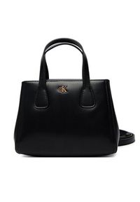 Calvin Klein Torebka Ck Mini Tote Crossbody LV04F3520G Czarny. Kolor: czarny. Materiał: skórzane #5