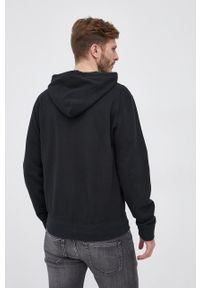 Polo Ralph Lauren Bluza 710853207001 męska kolor czarny z kapturem gładka. Okazja: na co dzień. Typ kołnierza: kaptur, polo. Kolor: czarny. Materiał: dzianina. Wzór: gładki. Styl: casual #2