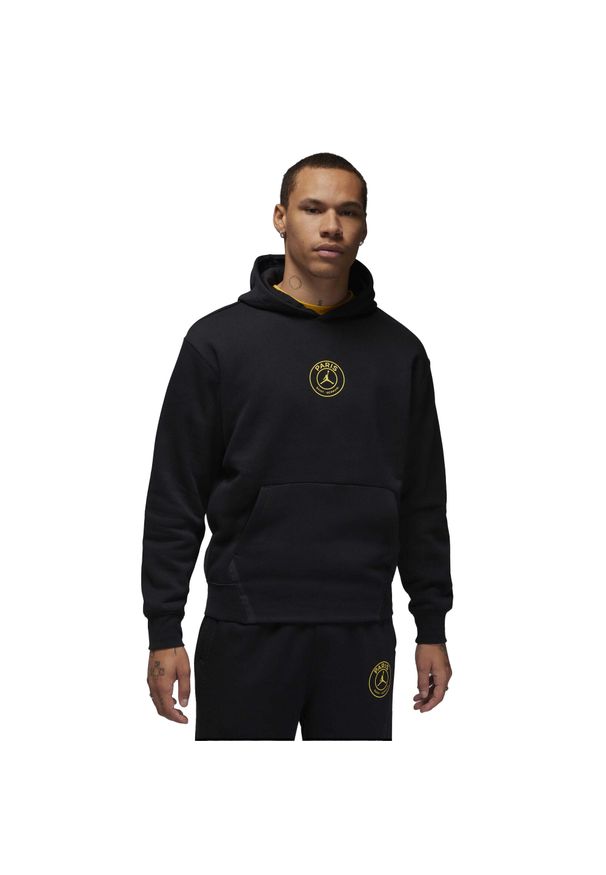 Nike - Męska Bluza Z Kapturem Jordan Paris Saint Germain FC. Typ kołnierza: kaptur. Kolor: czarny