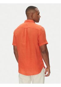 TOMMY HILFIGER - Tommy Hilfiger Koszula MW0MW35207 Pomarańczowy Regular Fit. Kolor: pomarańczowy. Materiał: len #2