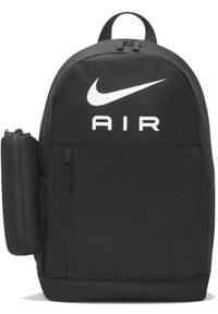 Nike - Plecak szkolny NIKE Air Sportowy Miejski 20L z piórnikiem Czarny. Kolor: czarny. Styl: sportowy