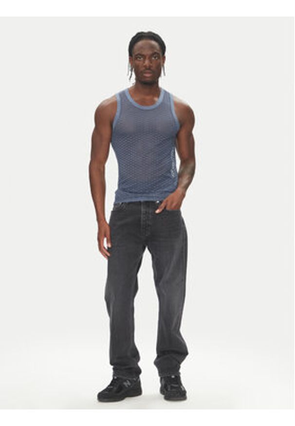 Emporio Armani Underwear Tank top EM000386 AF12035 FB186 Niebieski Slim Fit. Kolor: niebieski. Materiał: syntetyk