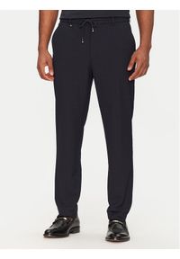 BOSS Spodnie materiałowe C-Perin 50540791 Granatowy Tapered Fit. Kolor: niebieski. Materiał: syntetyk