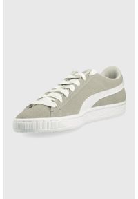 Puma sneakersy Suede RE:Style 383338 kolor szary. Nosek buta: okrągły. Zapięcie: sznurówki. Kolor: szary. Materiał: guma. Model: Puma Suede #3