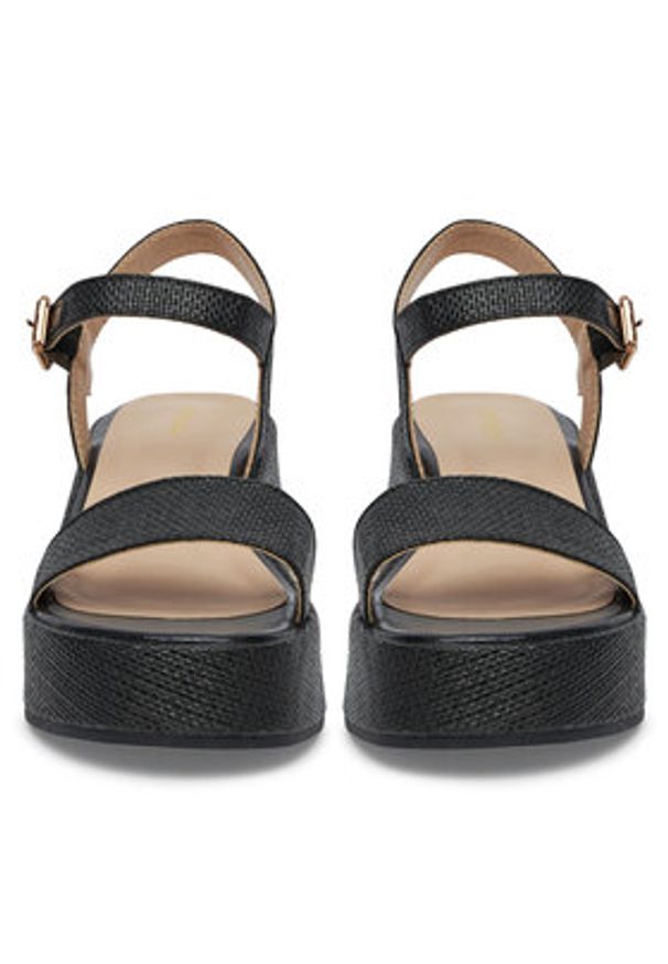 DeeZee Sandały DXJ220515 Czarny. Kolor: czarny. Materiał: materiał