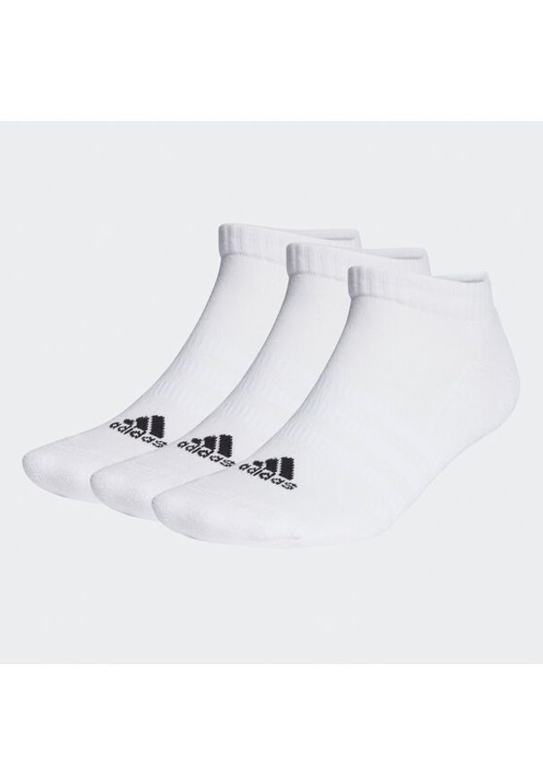 Adidas - adidas Skarpety stopki unisex Cushioned Low-Cut Socks 3 Pairs HT3434 Biały. Kolor: biały. Materiał: syntetyk