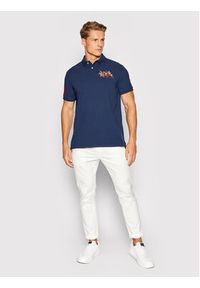 Polo Ralph Lauren Polo Ssl 710814437003 Granatowy Slim Fit. Typ kołnierza: polo. Kolor: niebieski. Materiał: bawełna