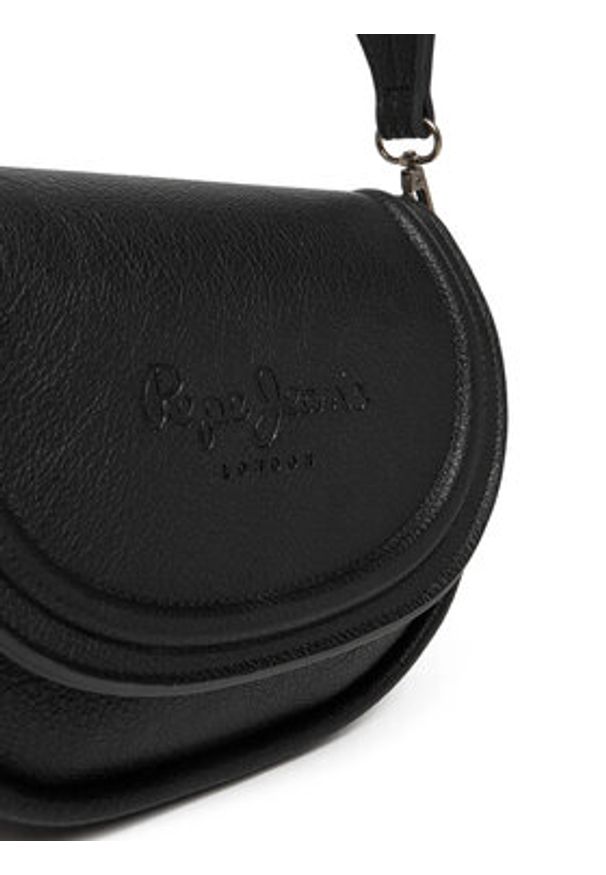 Pepe Jeans Torebka Crisha Code PL0300006 Czarny. Kolor: czarny. Materiał: skórzane
