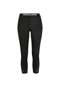 Urban Classics - Damskie klasyczne legginsy miejskie do pedałów. Kolor: czarny #1