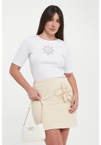 Twinset Milano - T-shirt damski z haftem TWINSET. Wzór: haft #1