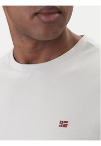 Napapijri T-Shirt Salis NP0A4H8D Beżowy Regular Fit. Kolor: beżowy. Materiał: bawełna #3