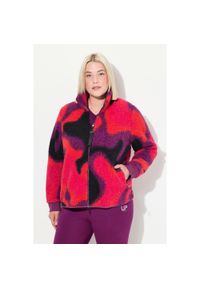 ULLA POPKEN - Damskie Kurtka polarowa HYPRAR stójka kieszenie zapinane na zamek. Typ kołnierza: kołnierzyk stójkowy. Kolekcja: plus size. Kolor: różowy. Materiał: poliester, materiał. Sezon: zima #1