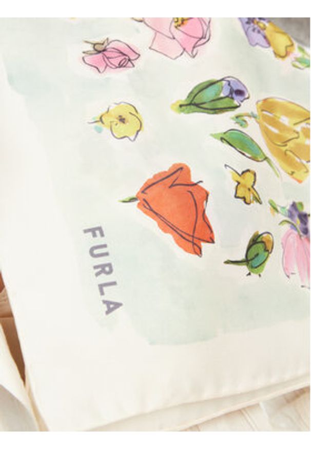 Furla Chusta Tortona Carre WT00021 BX3853 TRU00 Brązowy. Kolor: brązowy. Materiał: materiał, jedwab