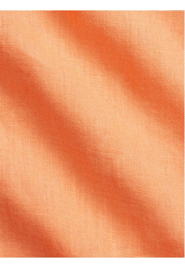 Polo Ralph Lauren Koszula 710968915009 Pomarańczowy Slim Fit. Typ kołnierza: polo. Kolor: pomarańczowy. Materiał: len