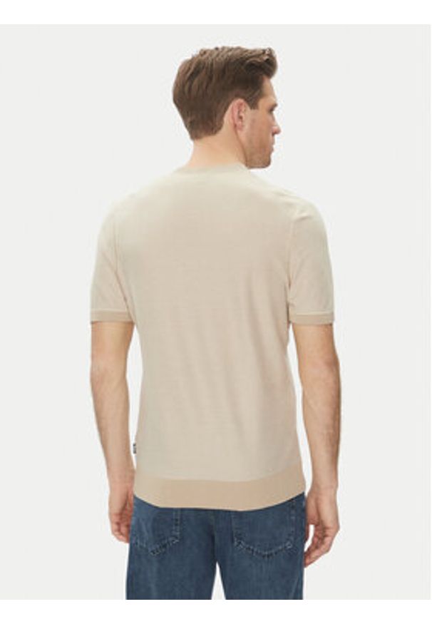 BOSS Sweter Jianfranco 50537642 Biały Regular Fit. Kolor: biały. Materiał: bawełna