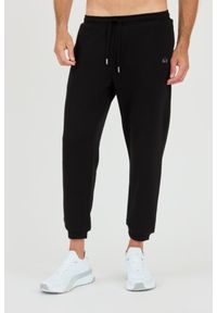 La Martina - LA MARTINA Czarne męskie spodnie dresowe, Rozmiar XL. Kolor: czarny. Materiał: dresówka #1